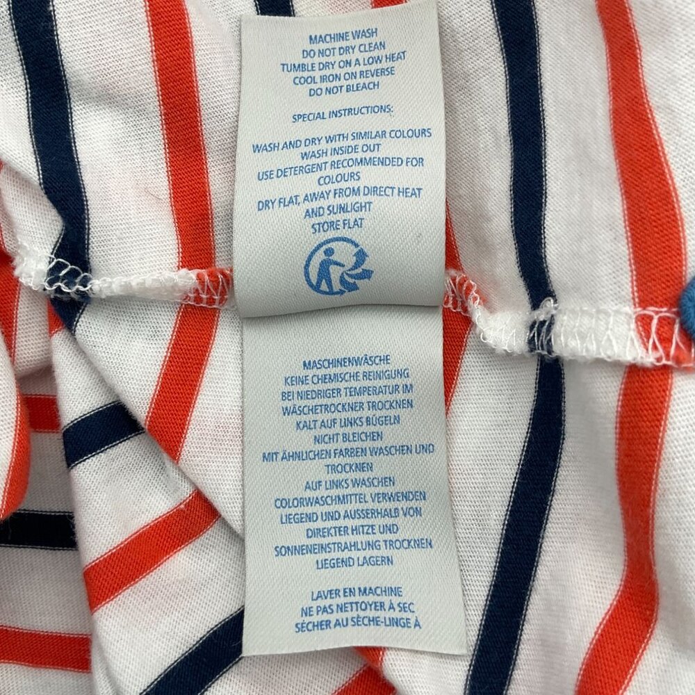 Boden Great Breton You've Earned These Stripes Long Sleeve Scoop Neck Tee 6 - Picture 7 of 8